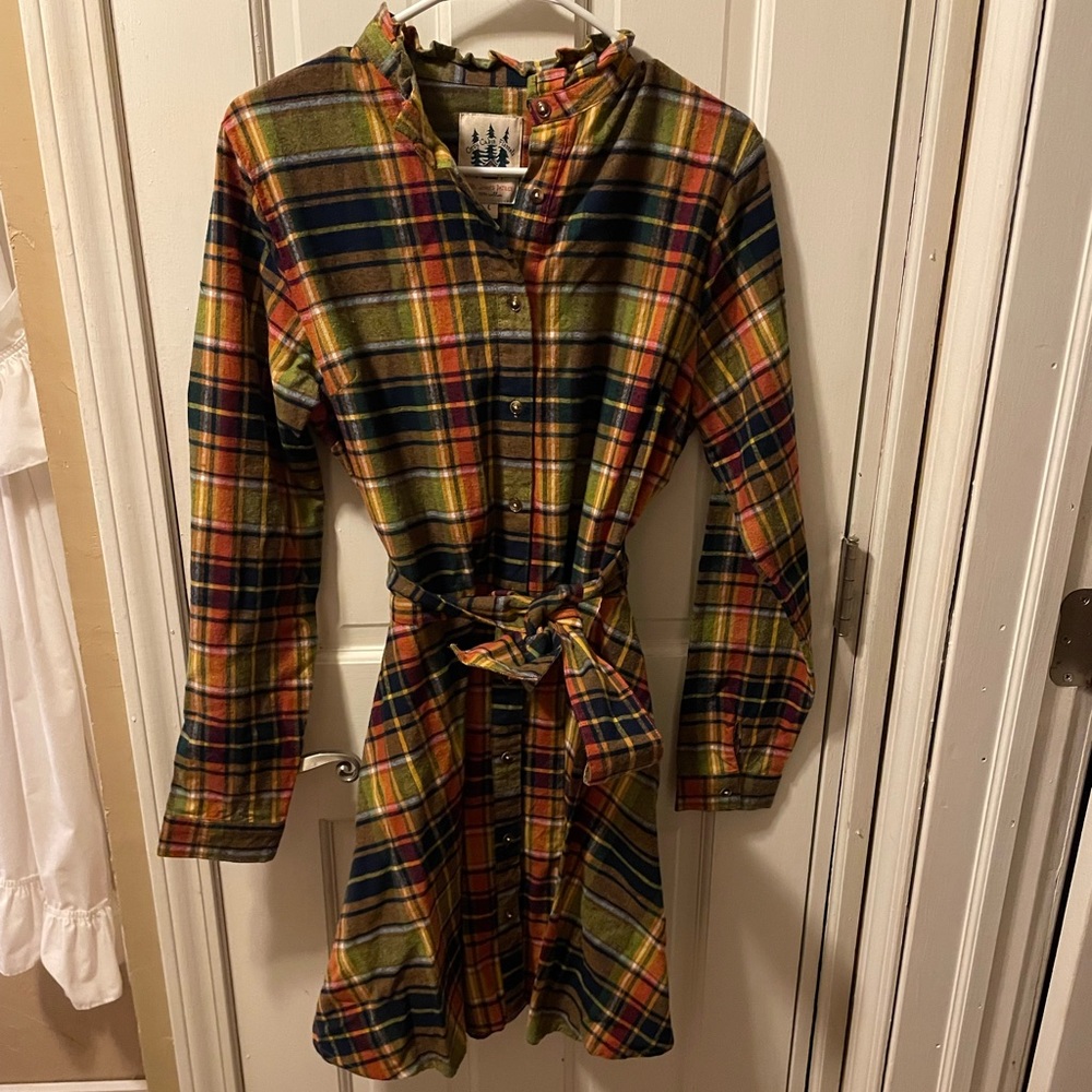Kiel James Patrick Cozy Cabin Flannel Plaid Dress